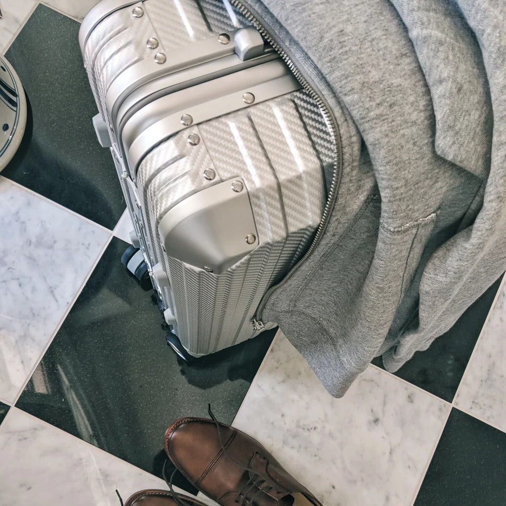TREVA Aluminum Suitcase Silver