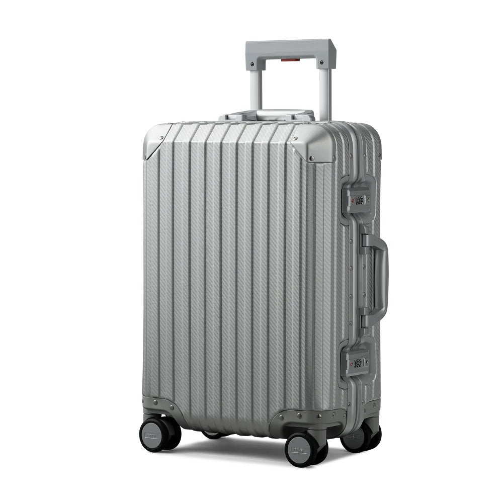 TREVA Aluminum Suitcase Silver