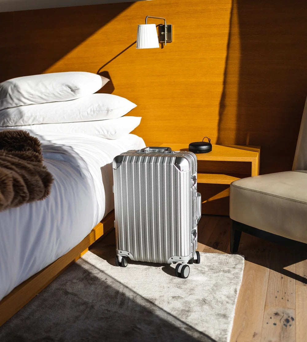 TREVA Aluminum Suitcase Silver