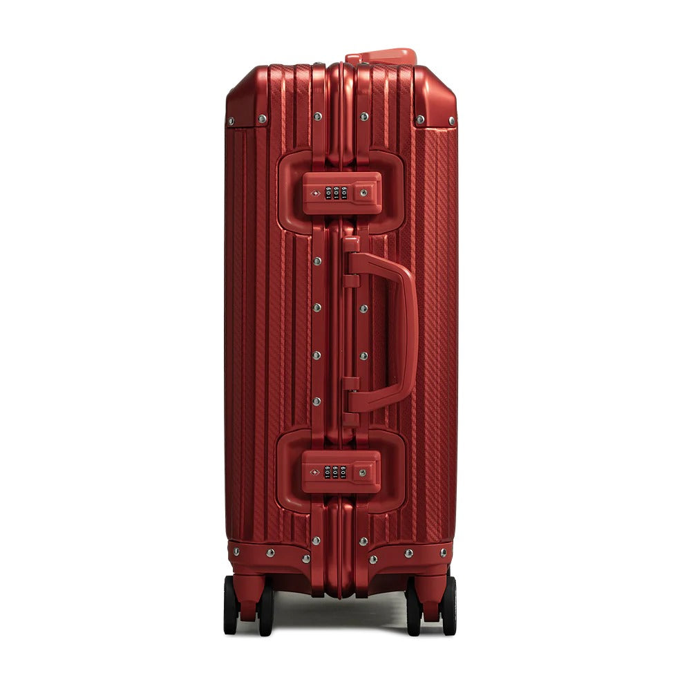TREVA Aluminum Suitcase Red
