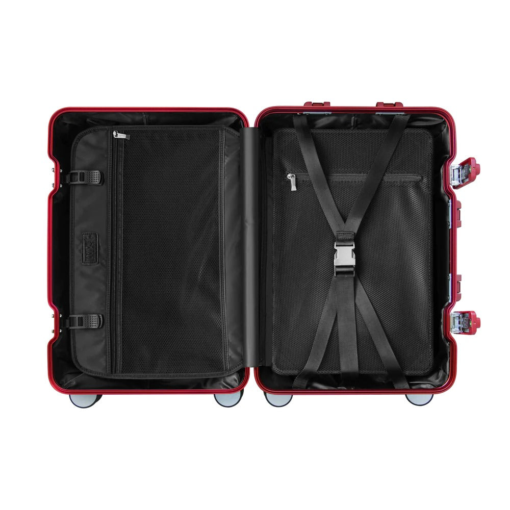 TREVA Aluminum Suitcase Red