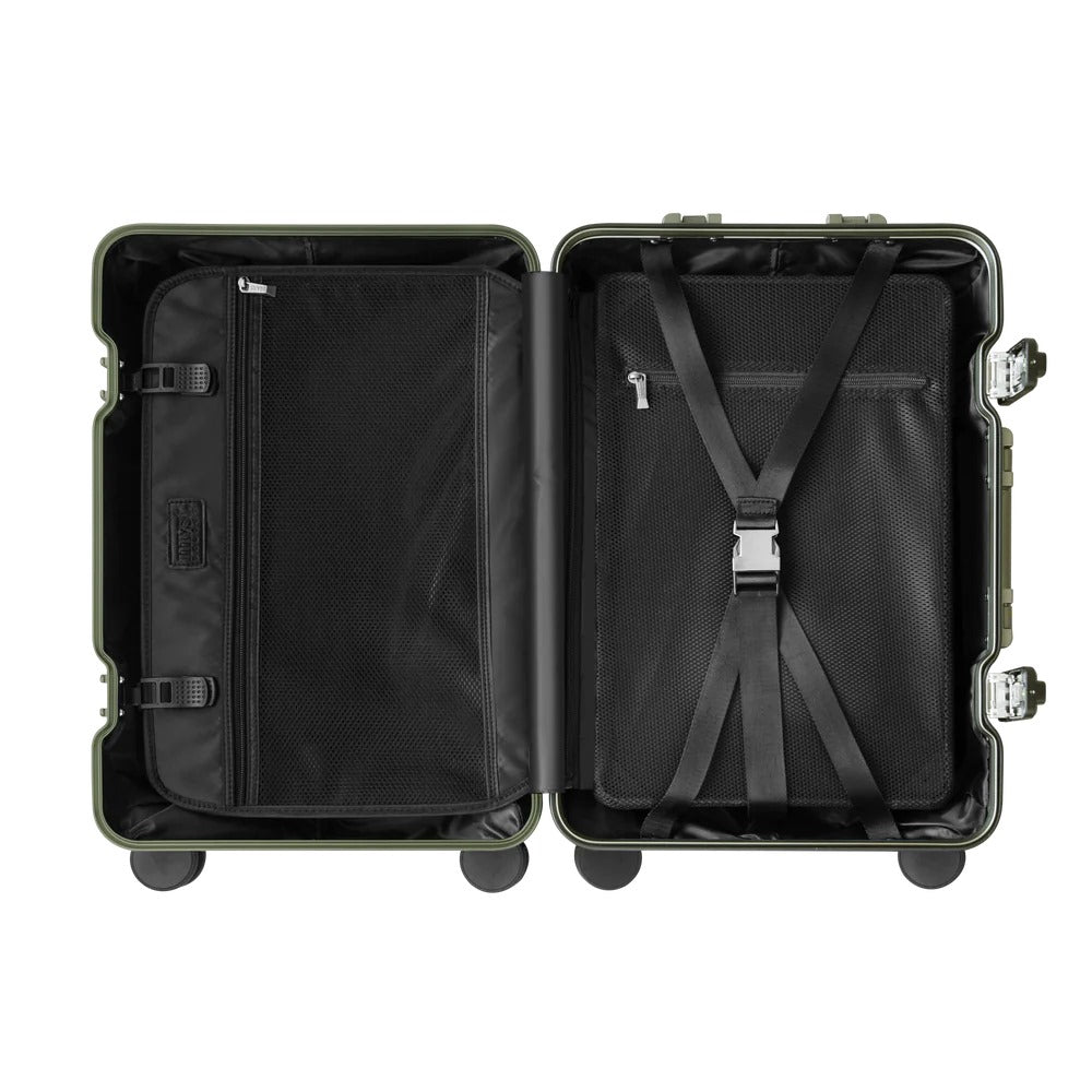 TREVA Aluminum Suitcase Green