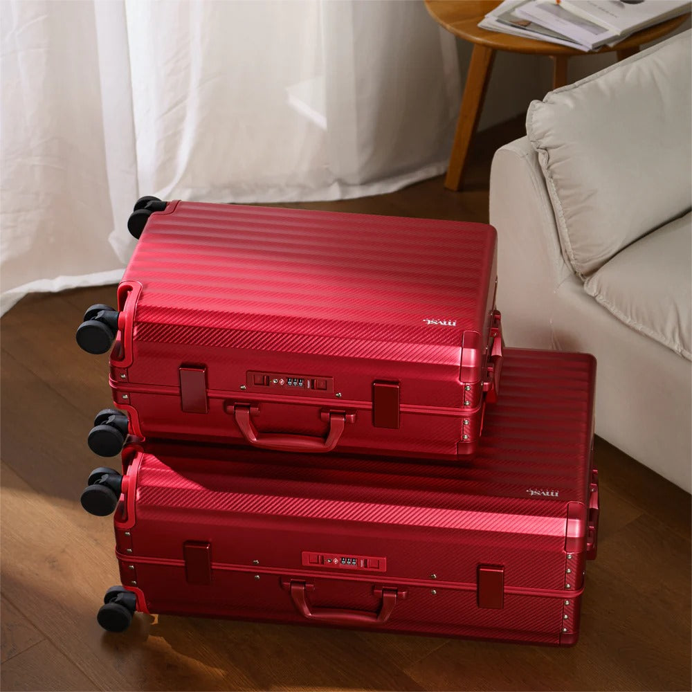 SPACE Aluminum Suitcase Red