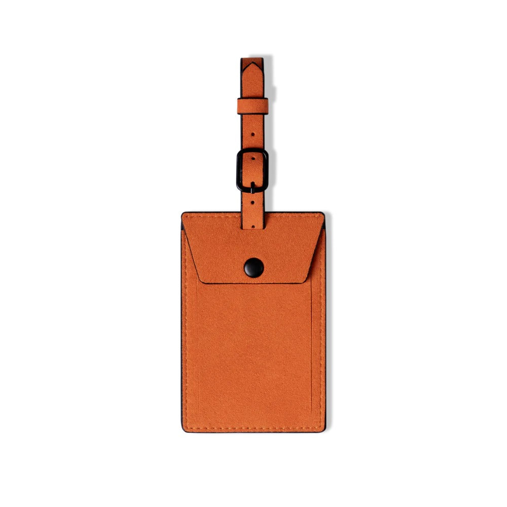 Alcantara Luggage Tag Orange