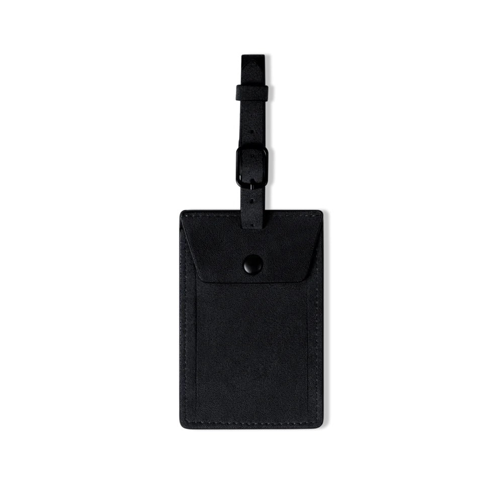 Alcantara Luggage Tag Black