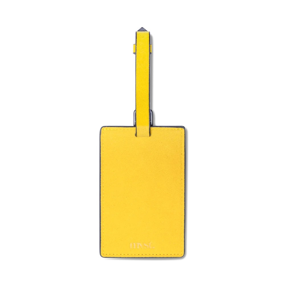 Alcantara Luggage Tag Yellow