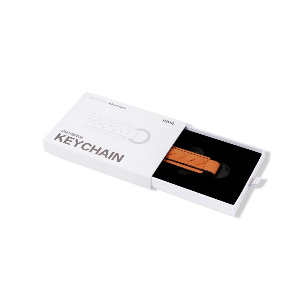 Alcantara Keychain Tag Orange