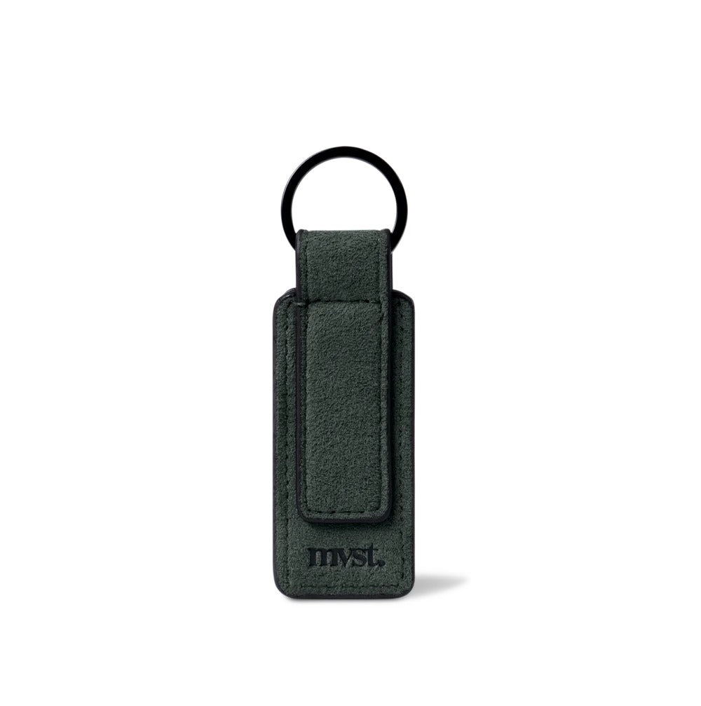 Alcantara Keychain Tag Green
