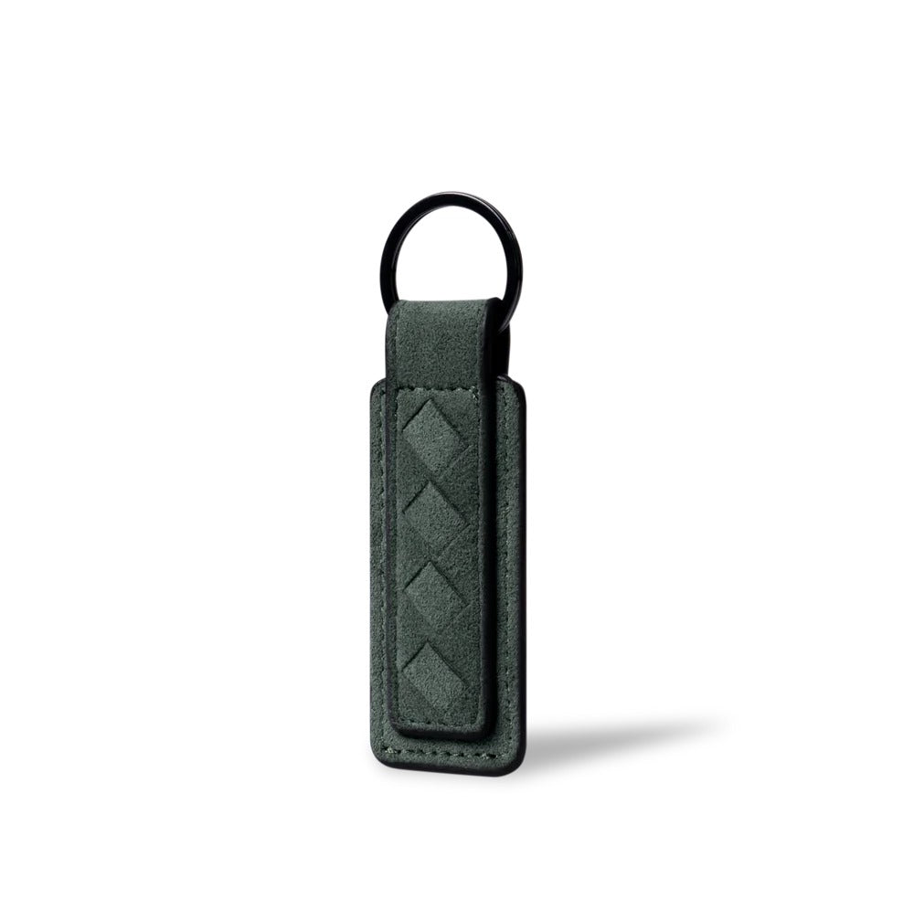 Alcantara Keychain Tag Green