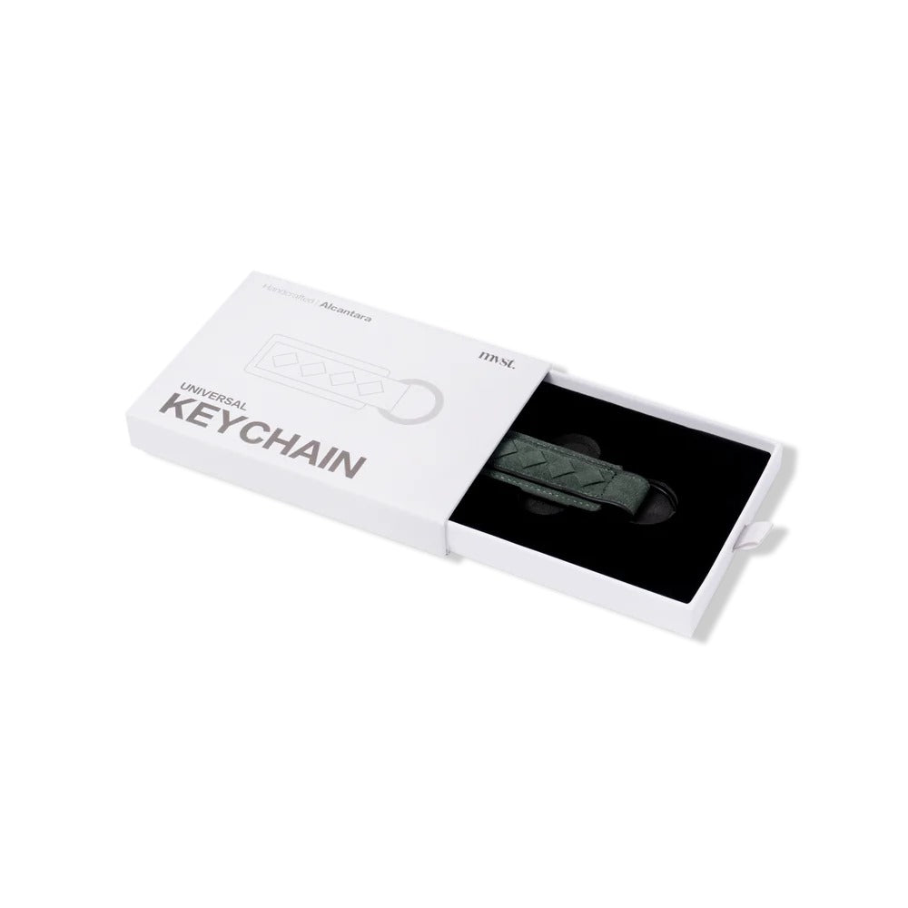 Alcantara Keychain Tag Green