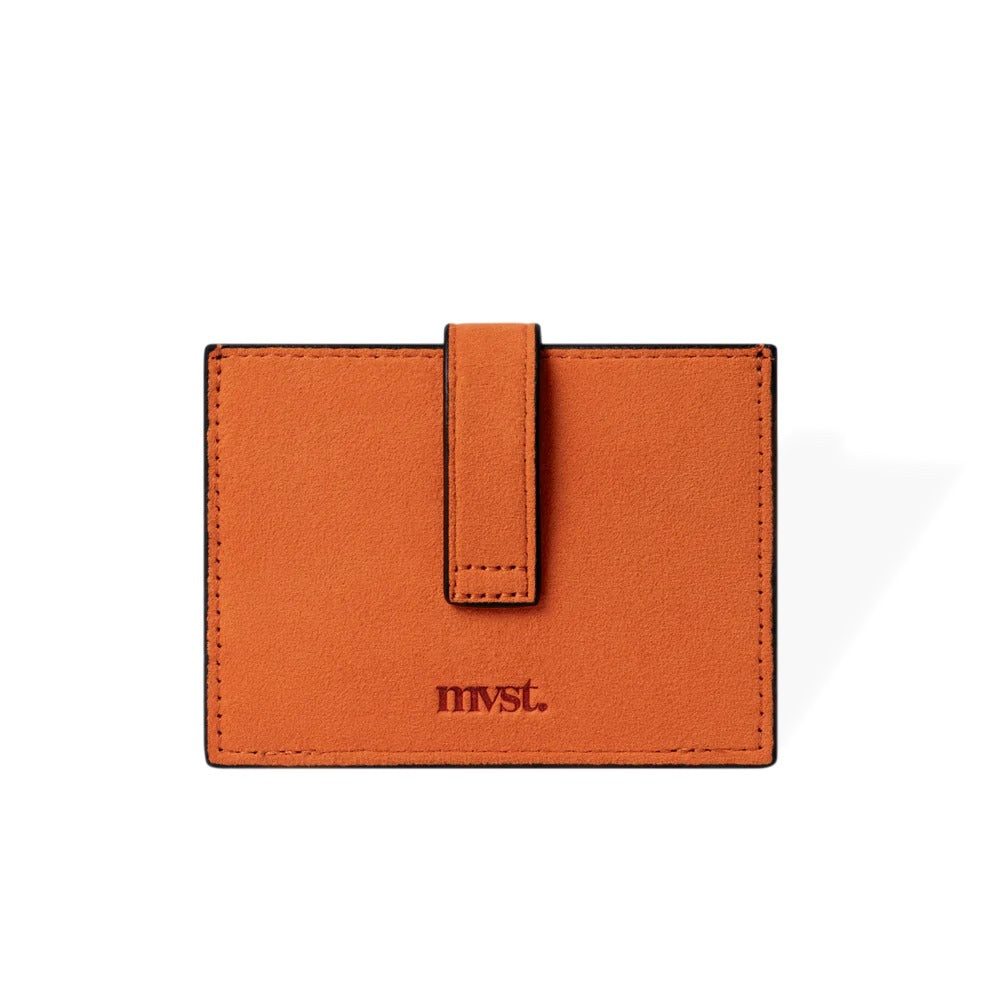 RFID-Blocking Alcantara Slim Wallet Orange