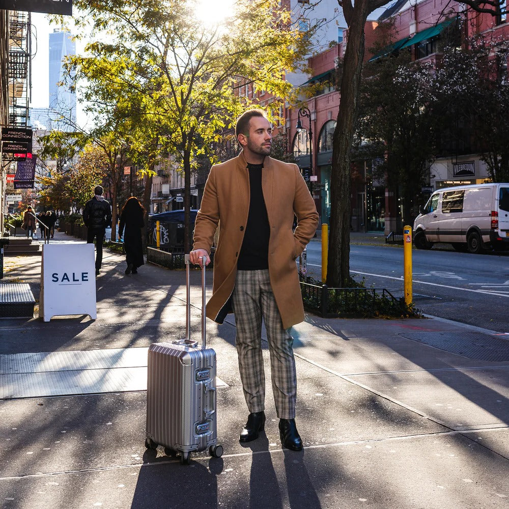TREVA Aluminum Suitcase Silver
