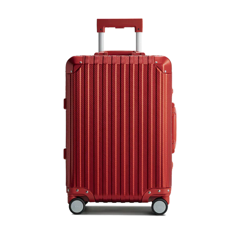 Treva Suitcase Aluminium Red