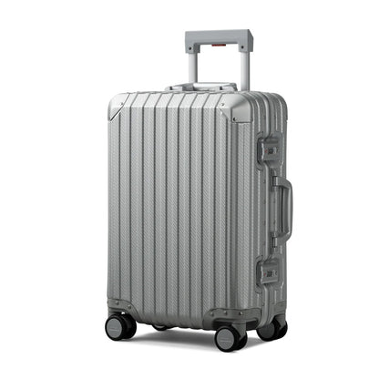 TREVA Aluminum Suitcase Silver
