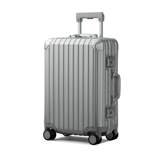 TREVA Aluminum Suitcase Silver