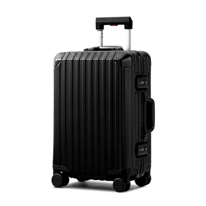 TREVA Aluminum Suitcase Black