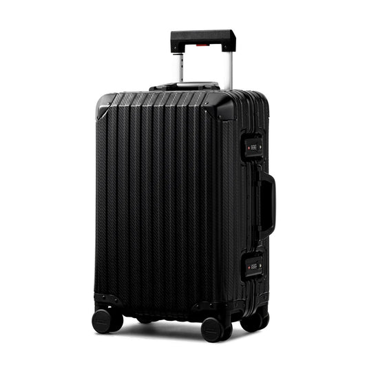 TREVA Aluminum Suitcase Black
