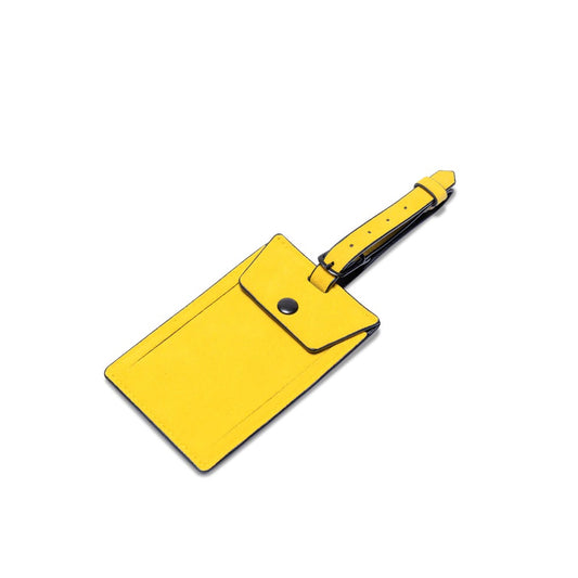 Alcantara Luggage Tag Yellow