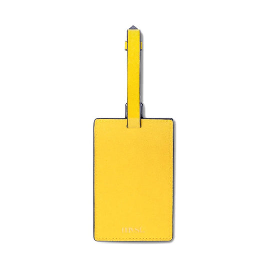 Alcantara Luggage Tag Yellow
