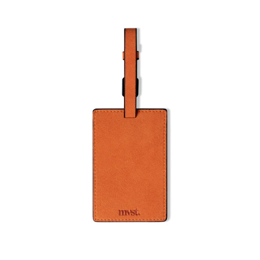 Alcantara Luggage Tag Orange