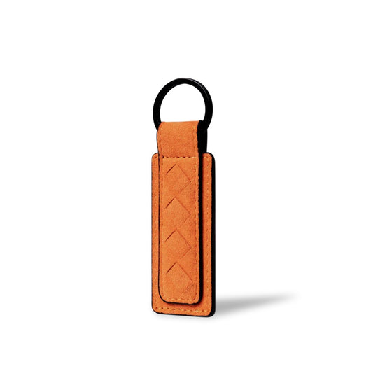Alcantara Keychain Tag Orange