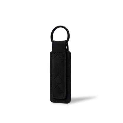 Alcantara Keychain Tag Black