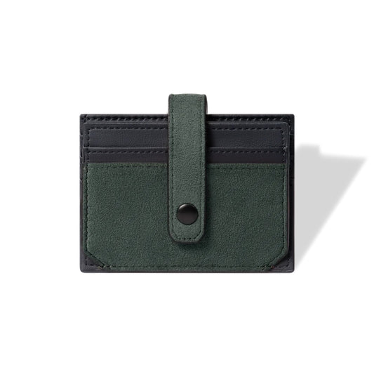 RFID-Blocking Alcantara Slim Wallet Green