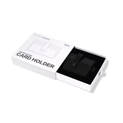 RFID-Blocking Alcantara Slim Wallet Black