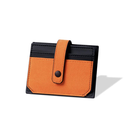 RFID-Blocking Alcantara Slim Wallet Orange