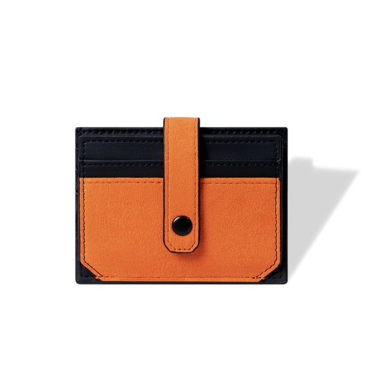 RFID-Blocking Alcantara Slim Wallet Orange