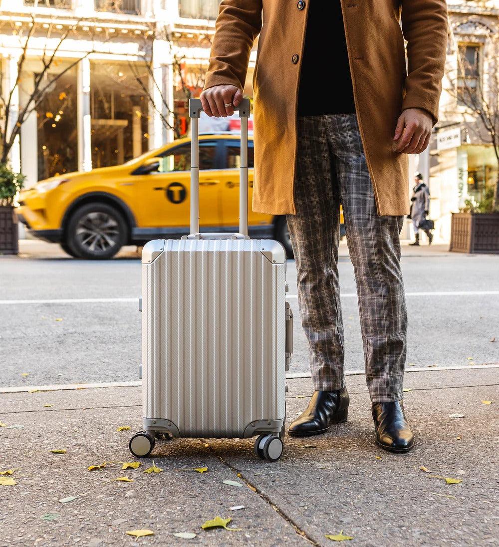 TREVA Aluminum Suitcase Silver