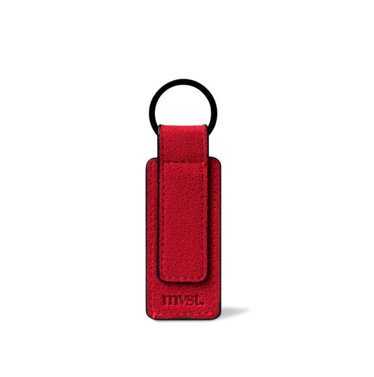 Alcantara Keychain Tag Red
