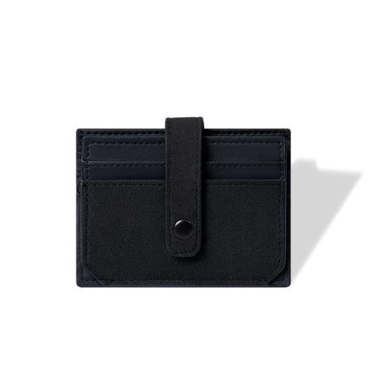 RFID-Blocking Alcantara Slim Wallet Black