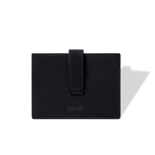 RFID-Blocking Alcantara Slim Wallet Black