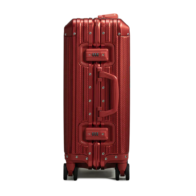 Treva Suitcase Aluminium Red